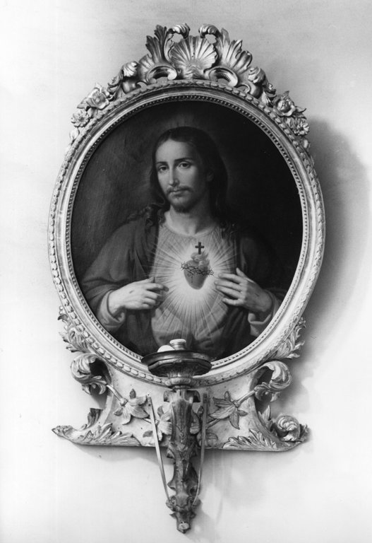 Sacro Cuore di Ges&ugrave; (dipinto) - ambito romano (inizio sec. XIX)